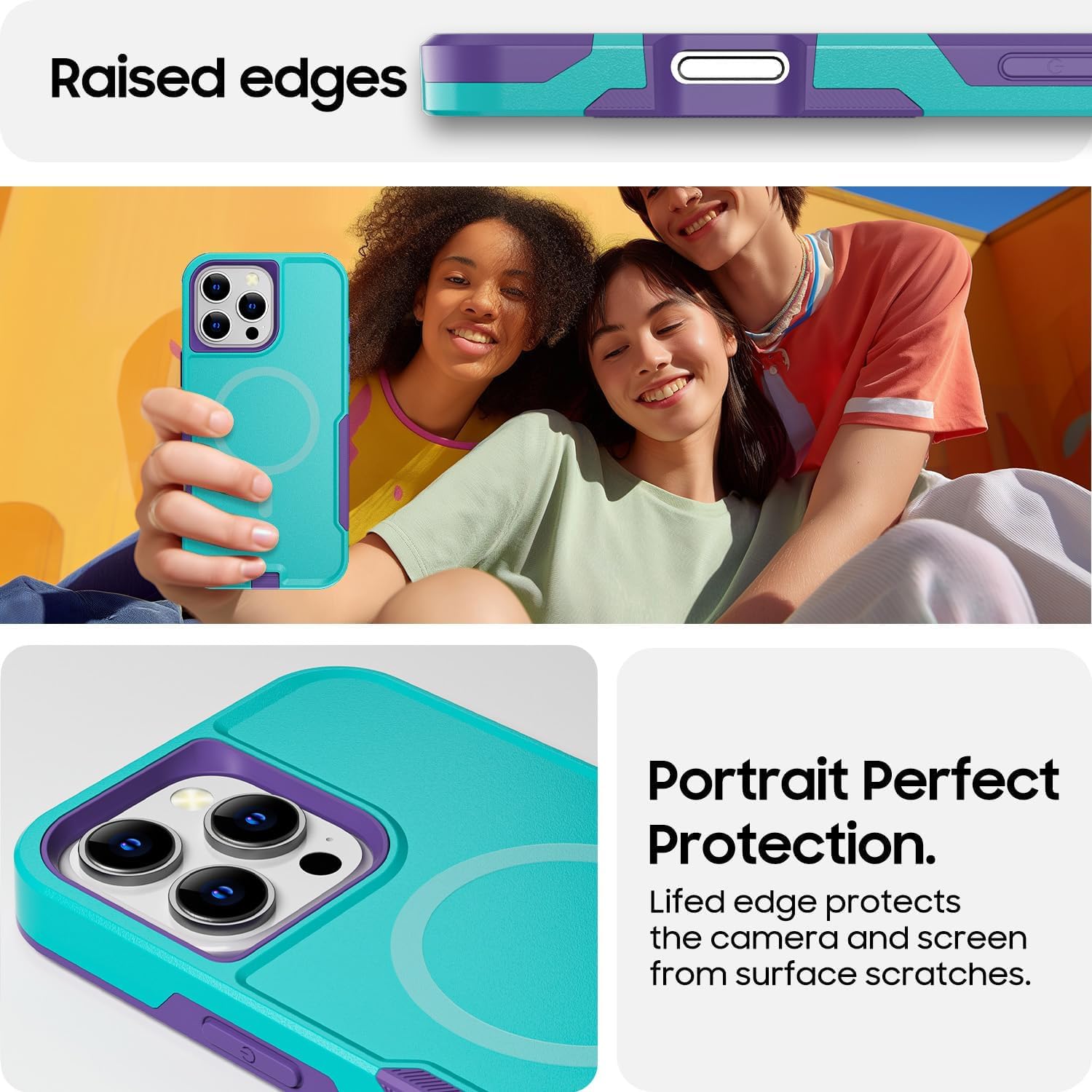 iPhone 16 Pro Case (6.3 Inch) - Magnetic Heavy Duty Drop Protection, Full Body Military Grade Shockproof Cover - Perfect for Outdoor Adventures & Daily Use