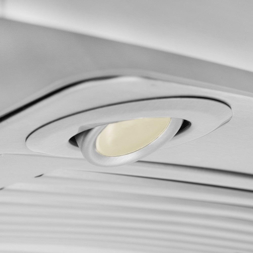 ZLINE GL9i Stainless Steel & Glass Convertible Range Hood - Island Mount Ventilation for Kitchen - Perfect for Modern & Open-Concept Homes