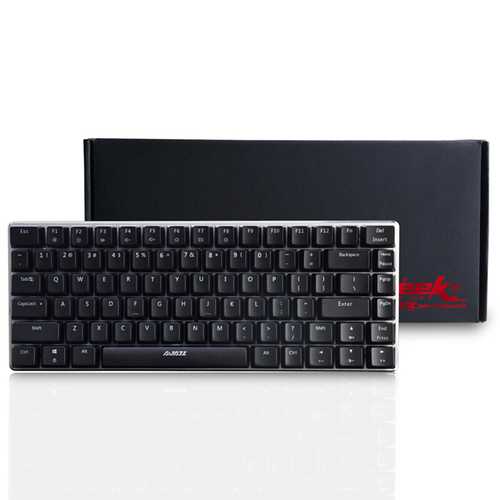 AJazz AK33 82-Key RGB Backlit Wired Mechanical Gaming Keyboard with Detachable USB Cable - Perfect for PC, Mac, PS4, Xbox Gaming & Office Typing