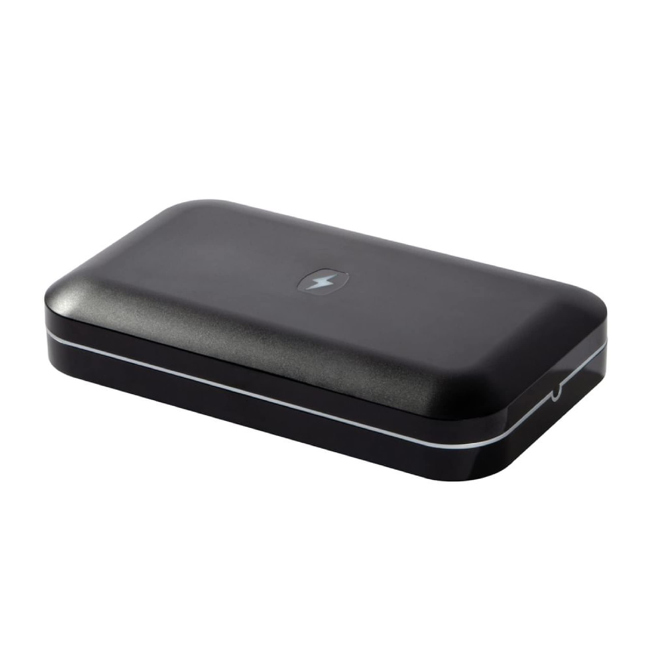 PhoneSoap 3 UV Cell Phone Sanitizer & Charger - Patented 360° UV-C Light Sanitizer for iPhone, Samsung, Android | Clinically Proven Phone Disinfection | Universal Phone Charging Station | Perfect for Home, Office & Travel (Black)