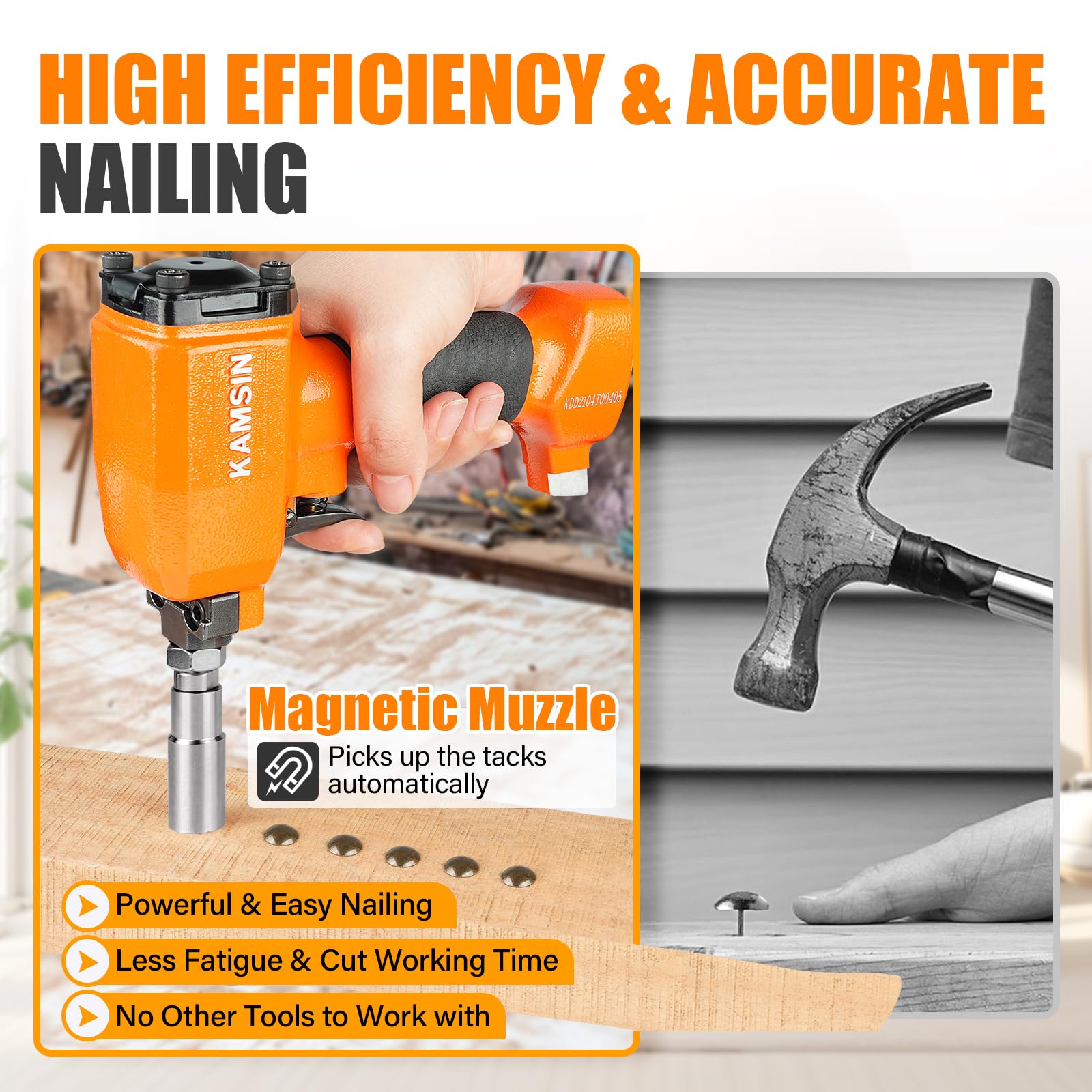 1620 Pneumatic Decorative Nail Gun - 12.3-16.2mm (1/2