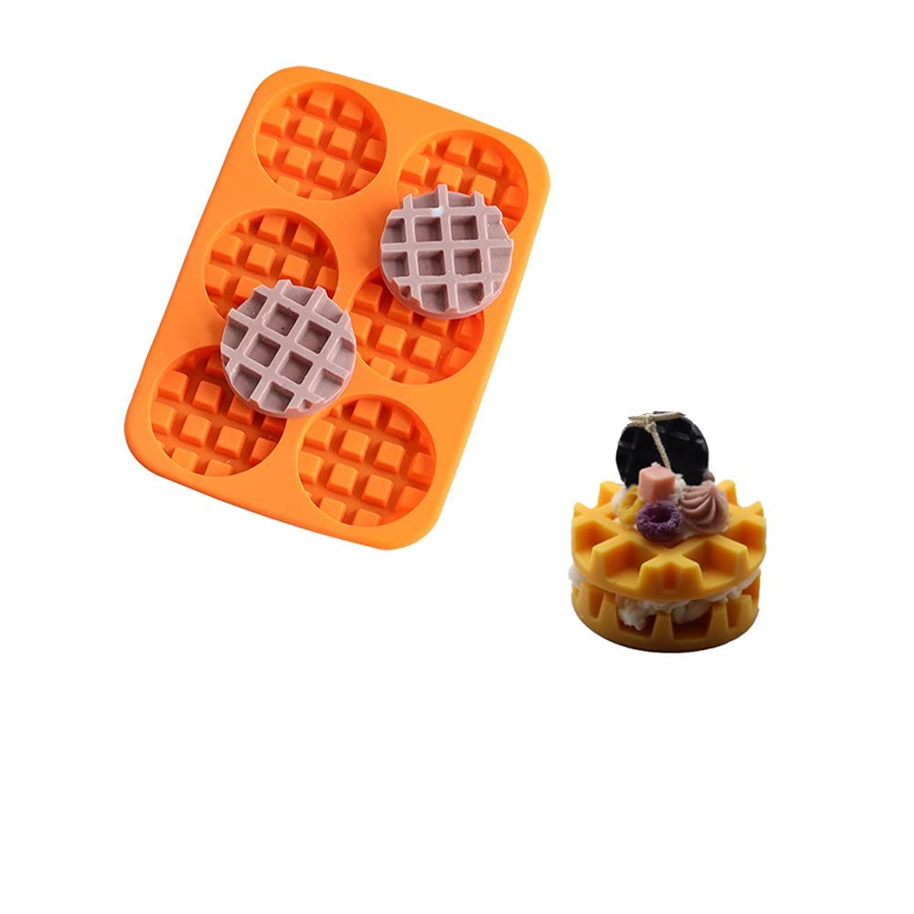 Premium Silicone Waffle Cookie Mold for Baking, Chocolate, Cake, Dessert, Candy, Polymer Clay, Sugar Craft & Candle Making - Ideal for DIY Home Baking, Party Treats & Holiday Decorations