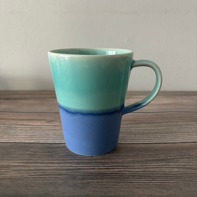 SAKUZAN Color Mug - Blue Ceramic Coffee Cup with Handle, Perfect for Home, Office, or Gift Giving | Dishwasher & Microwave Safe