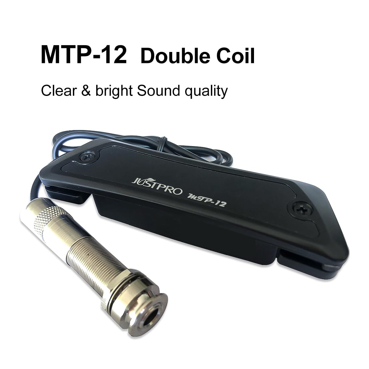 Acoustic Guitar Pickup - Humbucker Magnetic Passive Soundhole Pickup with Audio Output for Acoustic & Electric Guitars | Perfect for Live Performances & Studio Recording