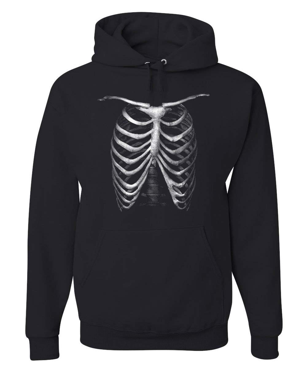 Glow in The Dark Skeleton Hoodie - Halloween Rib Cage Xray Sweatshirt for Men & Women | Perfect for Halloween Parties, Rave Outfits & Cosplay Costumes