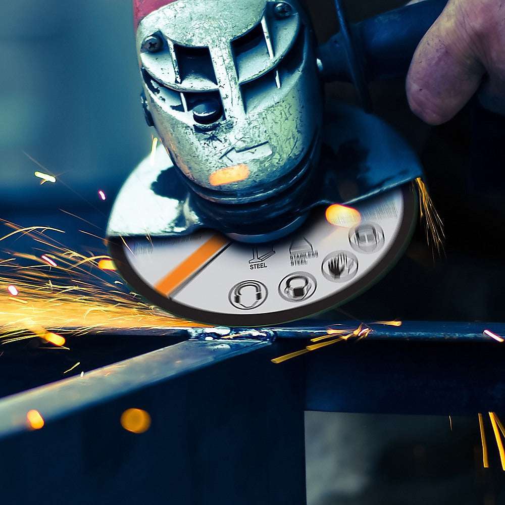 125mm 5-Inch Cutting Disc Wheel for Angle Grinder - 25 Pack - High-Speed Metal & Stainless Steel Cutting - Perfect for DIY Projects, Construction, and Metal Fabrication