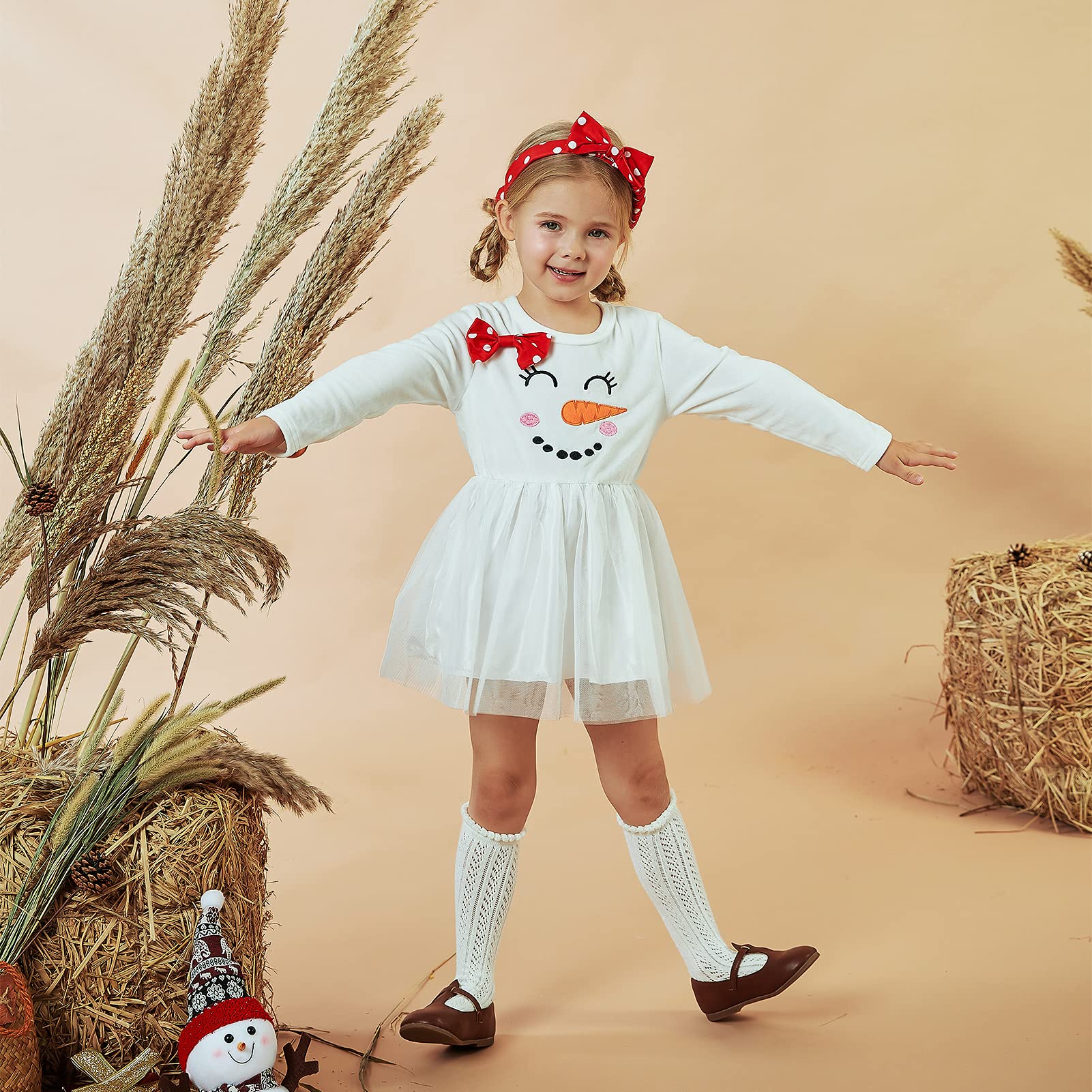 Christmas Tutu Dress for Baby Girls - Elegant Tulle Party Outfit for Toddlers & Infants - Perfect for Holiday Photos, Xmas Parties & Festive Celebrations