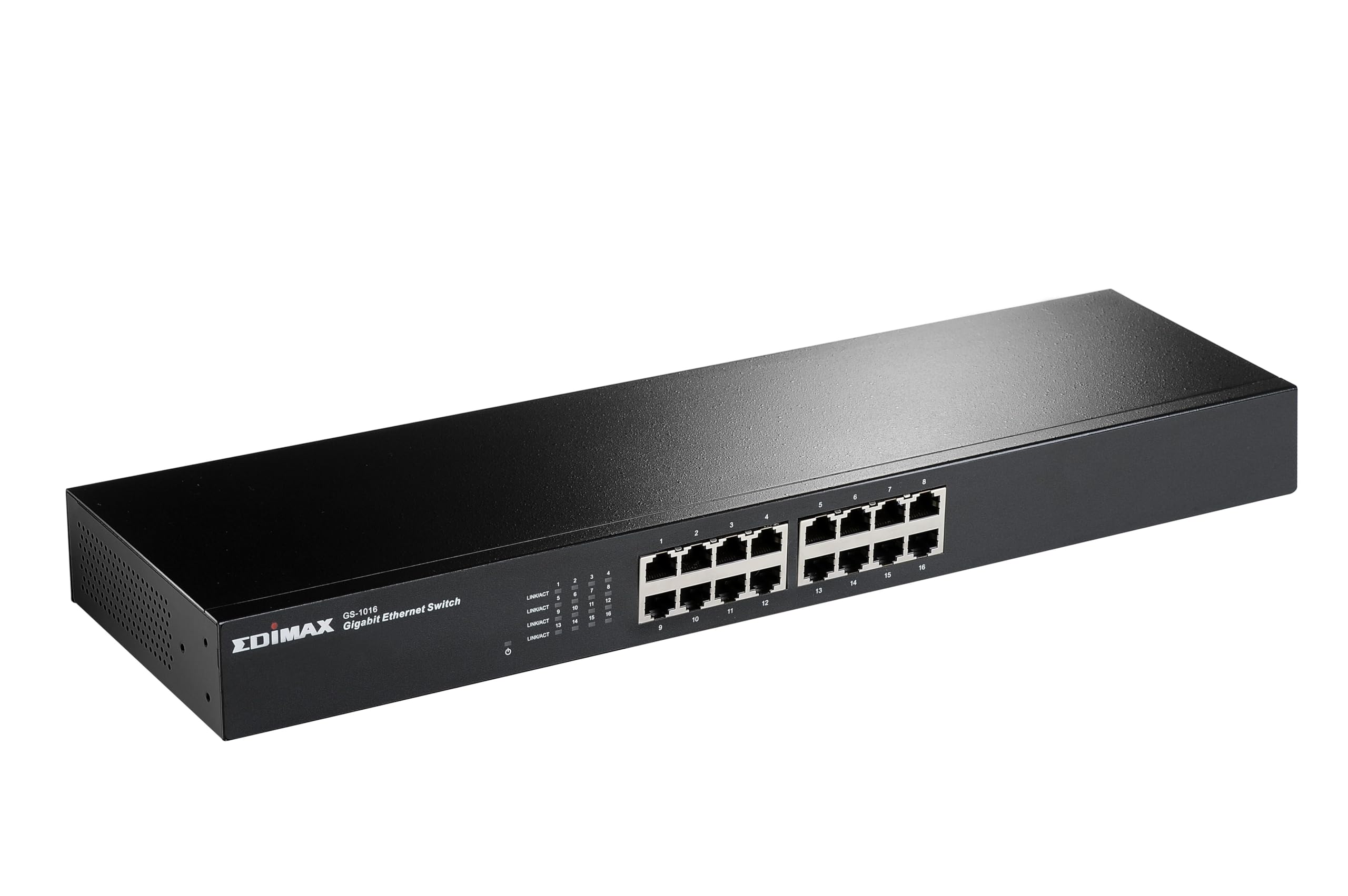 Edimax GS-1016 V2 16-Port Gigabit Ethernet Switch - Desktop/Rackmount Network Switch for Home Office & Small Business Networking