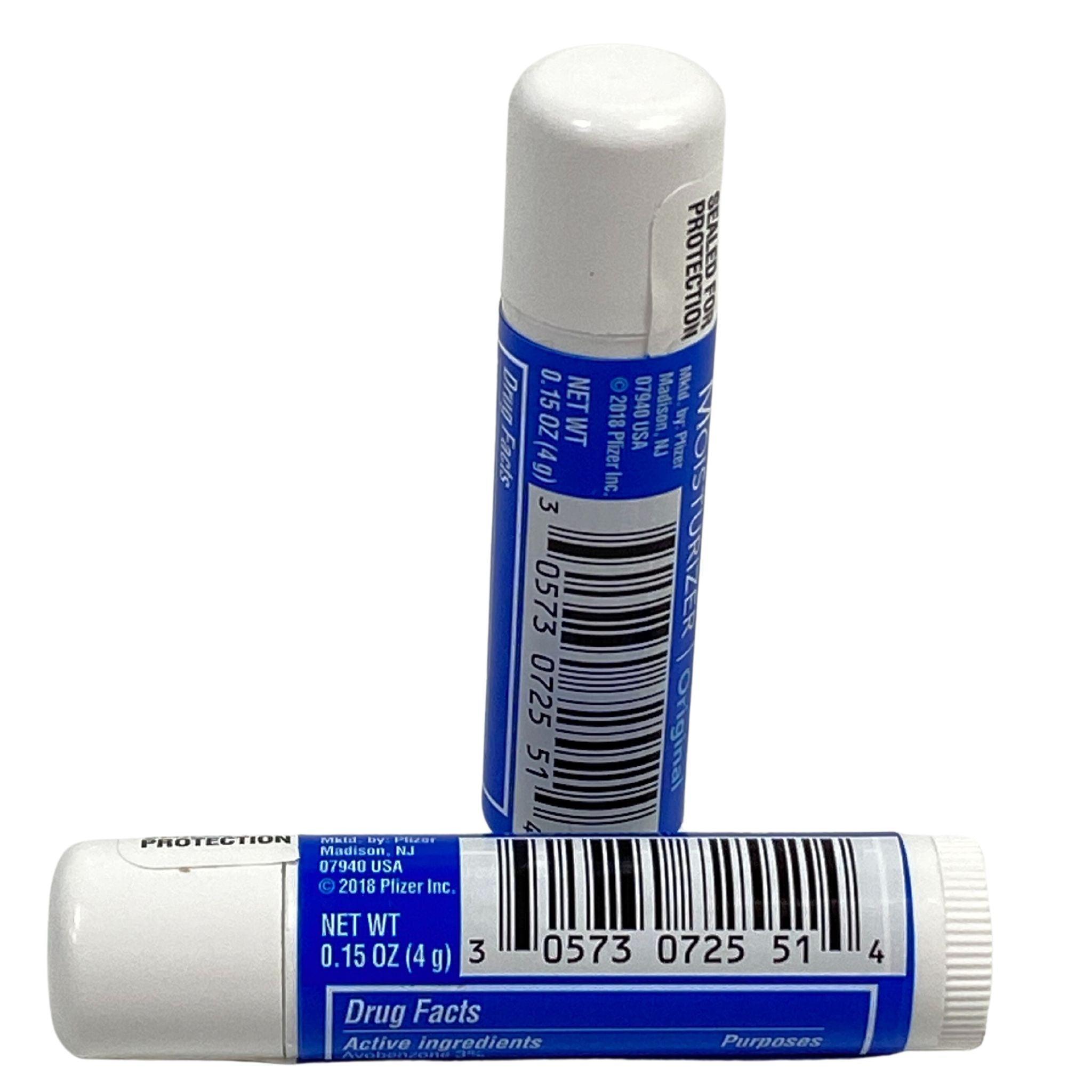 Original Chapstick Skin Protectant SPF15 Moisturizing Lip Balm (50-Pack) - Hydrating & Sun Protection for Dry Lips - Perfect for Outdoor Activities, Hiking, and Daily Use