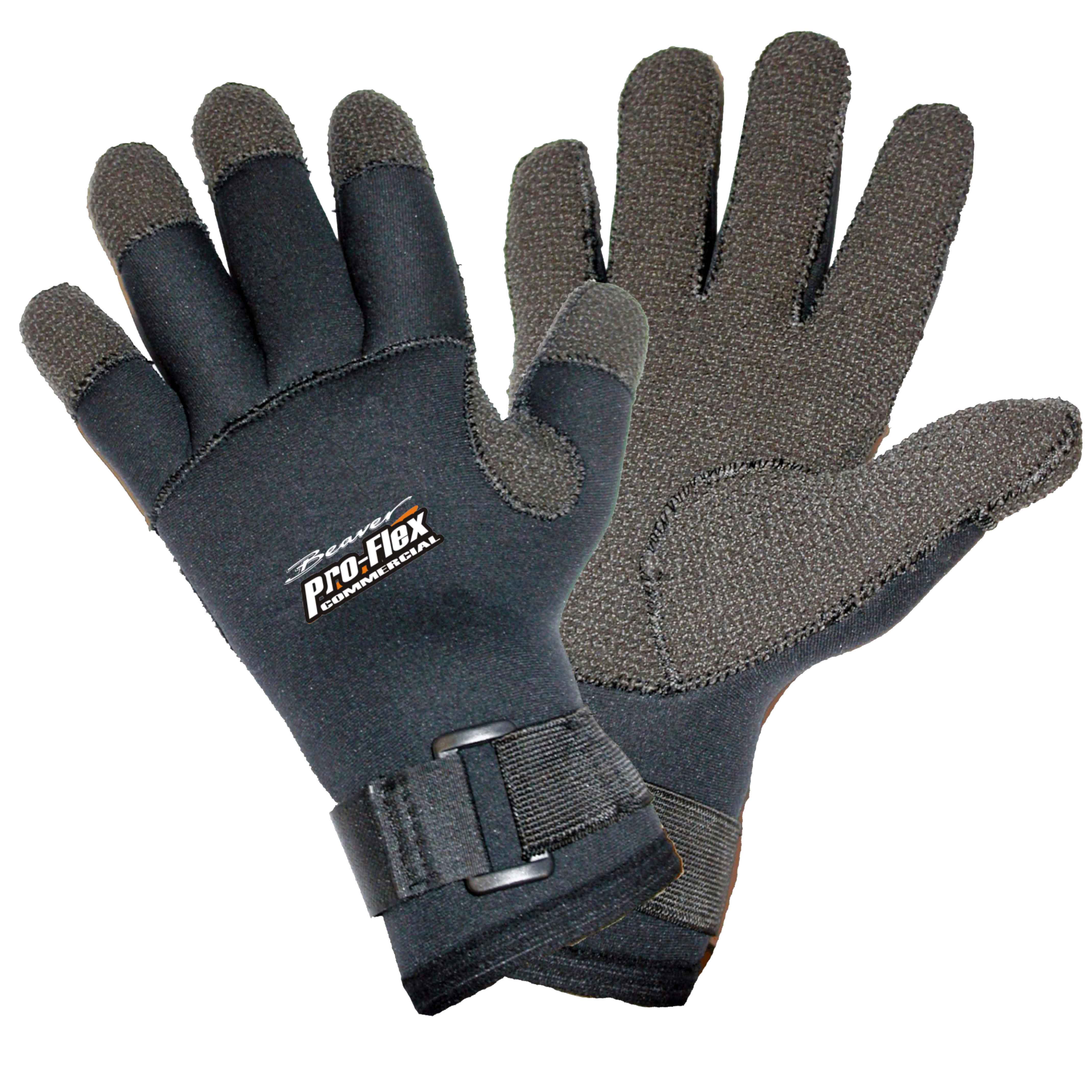 Beaver ProFlex 3mm Super Stretch Commercial Gloves XL - Durable Rubber Work Gloves for Cleaning, Food Service & Industrial Use