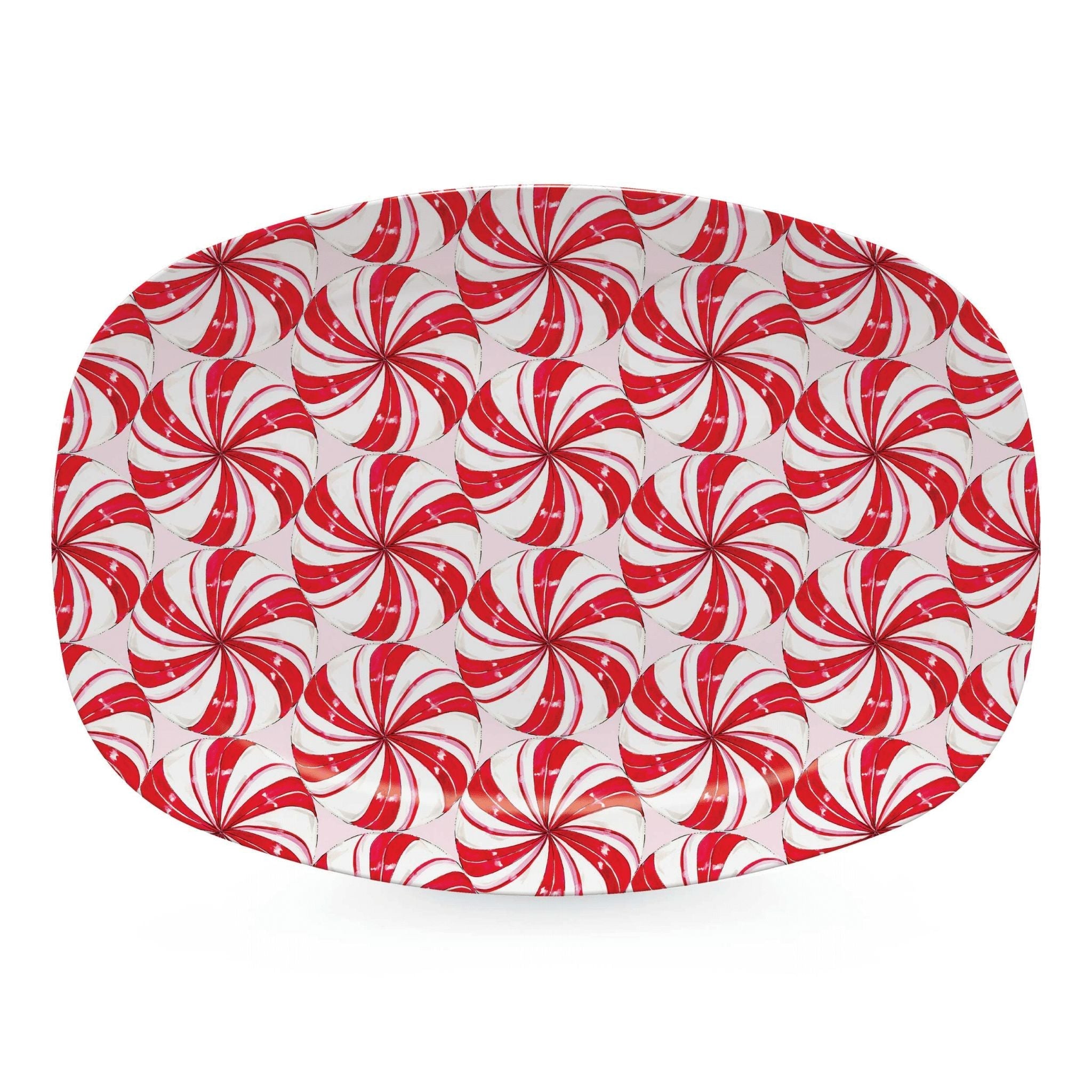 Fresh Peppermint Candy Platter - Holiday Party Treats & Christmas Gift Idea for Office, Home & Festive Gatherings