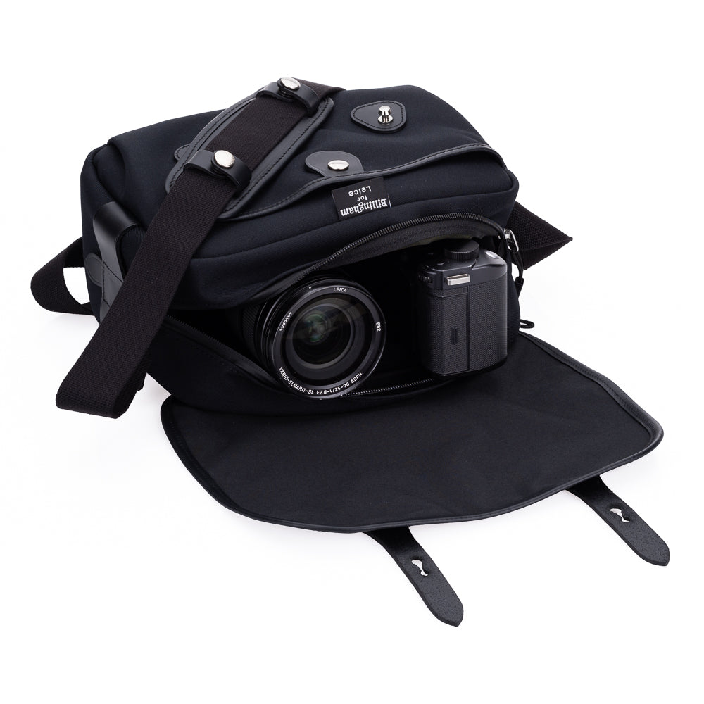 Billingham SL2 Camera Bag - Double Black - Waterproof & Durable DSLR/SLR Shoulder Bag for Photographers - Perfect for Travel, Hiking & Outdoor Photography