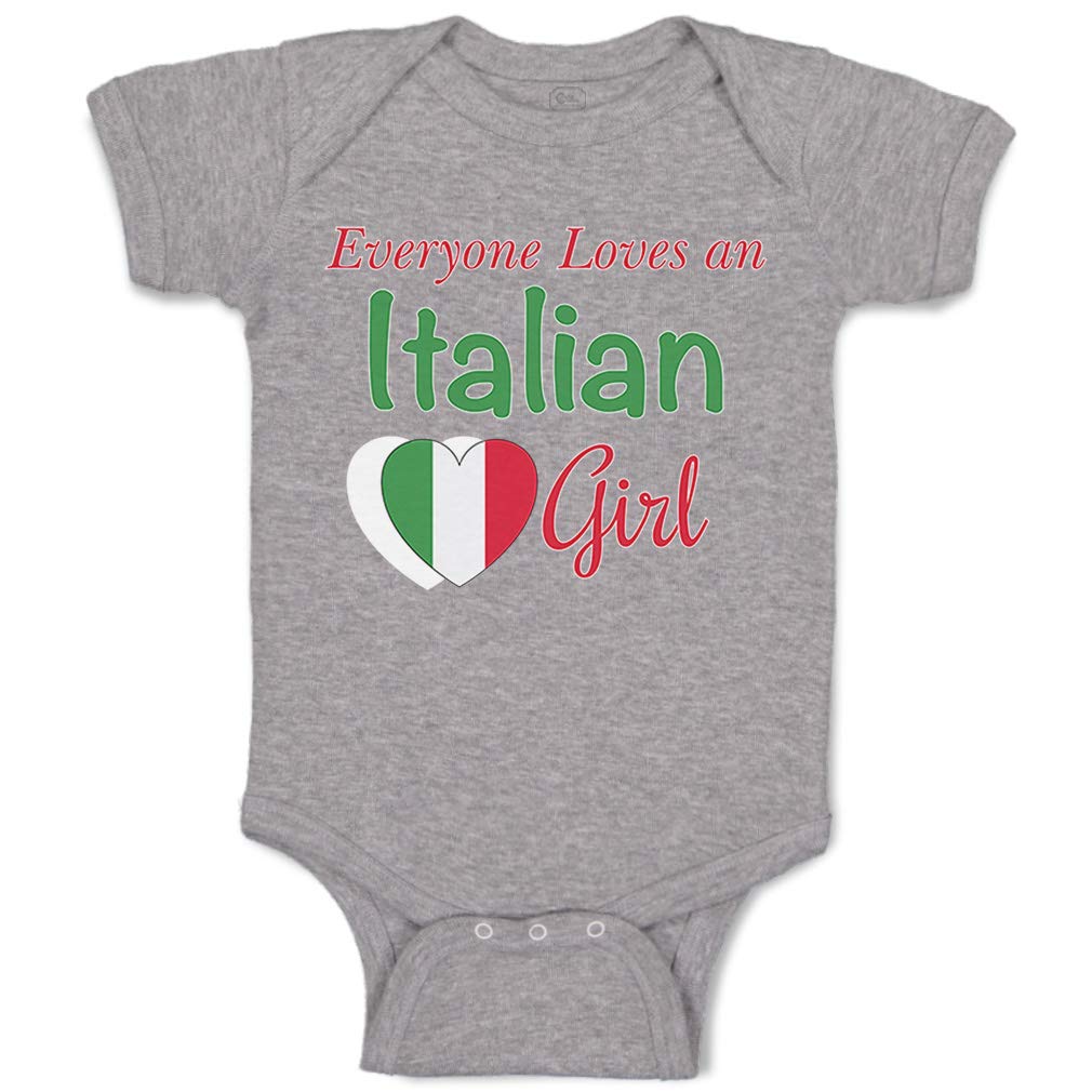 Italian Girl Baby Bodysuit - Cute Cotton Outfit for Boys & Girls | Playtime & Parties