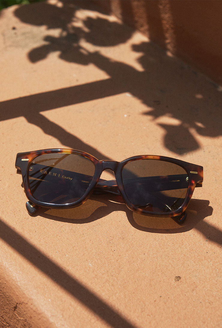CARBY Ristretto Tortoise/Bottle Green 53mm Sunglasses - Polarized UV Protection for Driving, Outdoor Sports & Fashion