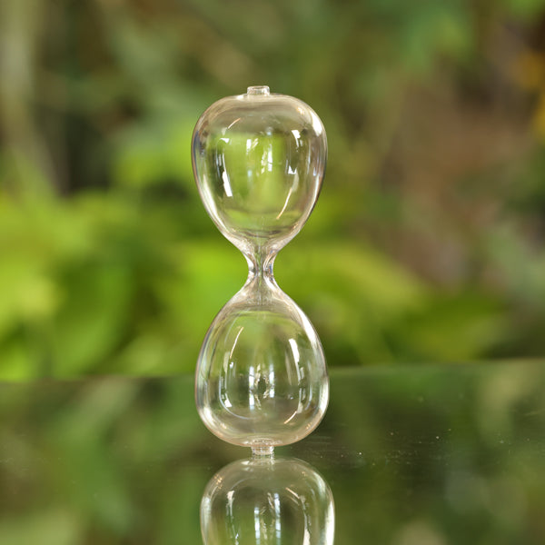 DIY Empty Hourglass Globe with Sand - Creative Home Decor, Science Experiment Kit & Meditation Timer for Stress Relief, Office Desk Accessories