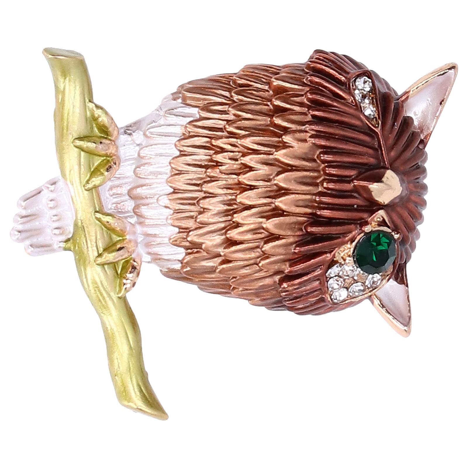 Stylish Owl Brooch for Women - Elegant Alloy Animal Pin - Perfect Thanksgiving Gift Idea - Great for Jackets, Scarves & Handbags
