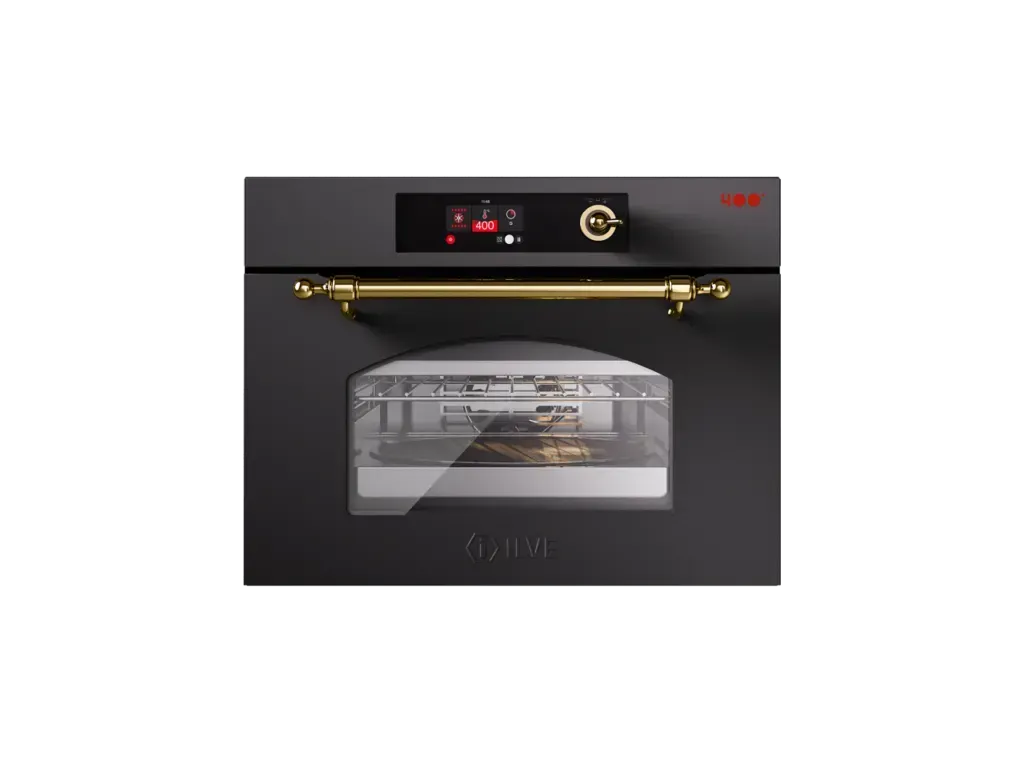 ILVE Nostalgie Compact Multifunction Electric Oven - 400°F Countertop Convection Toaster Oven for Baking, Roasting & Broiling | Perfect for Small Kitchens, Apartments & Dorm Rooms