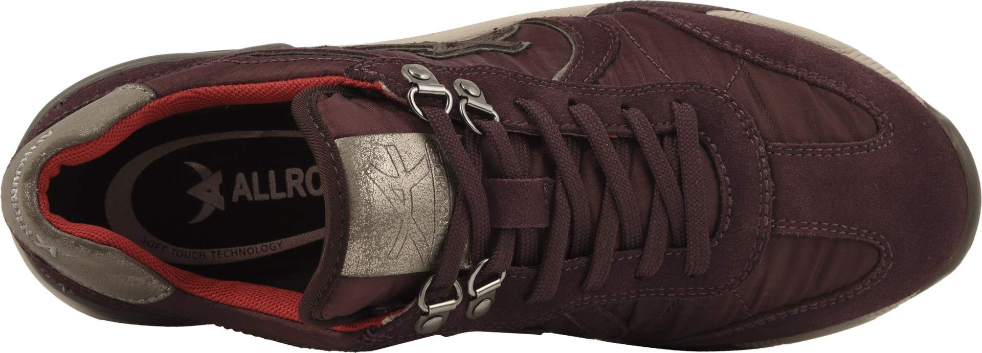 Mephisto Vanity Pomegranate Suede & Mesh Women's Walking Shoes - Size 38 (US Women's 8) Medium Width (B) - Comfortable Casual Shoes for Travel & Everyday Wear