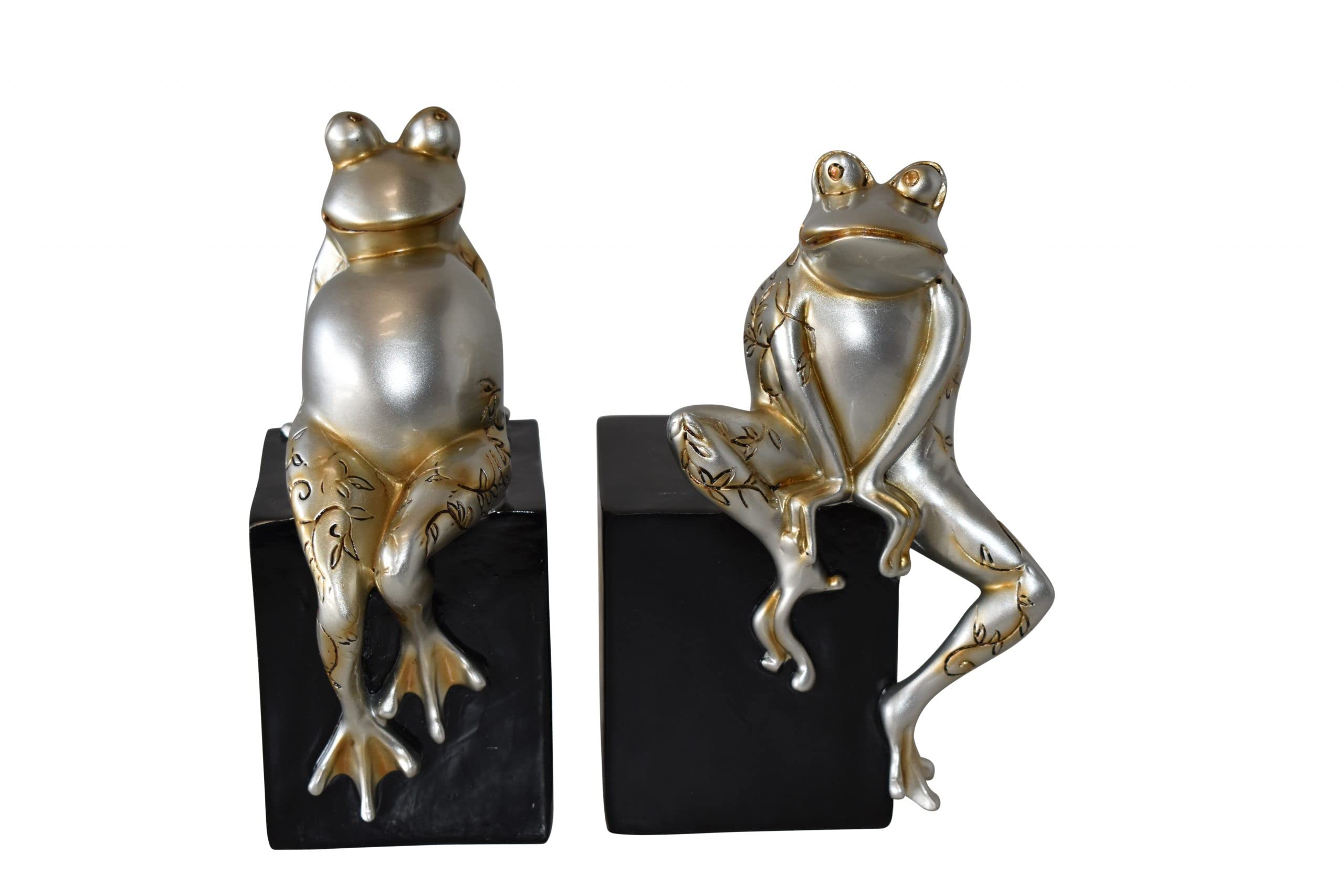 Happy Frog Resin Statue - 6