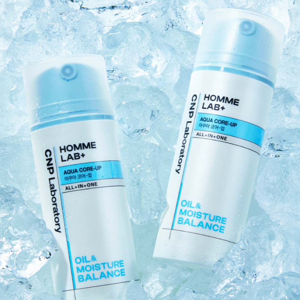 CNP Laboratory Homme Lab All-in-One Aqua Core Up Moisturizer 125ml - Hydrating Face Cream for Men, Anti-Aging & Skin Barrier Repair - Perfect for Daily Skincare Routine & Travel