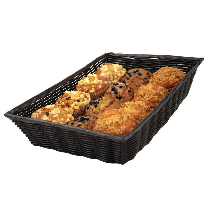 18-Piece Black Deli Basket Set - Premium Quality for Food Storage & Serving | Perfect for Restaurants, Catering, Picnics & Home Use