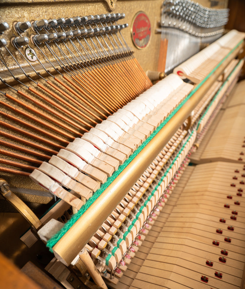 Baldwin 42 Acrosonic Upright Piano - Satin Oak Finish | Vintage Piano with Serial Number 1432089 | Perfect for Home, Studio & Music School Use