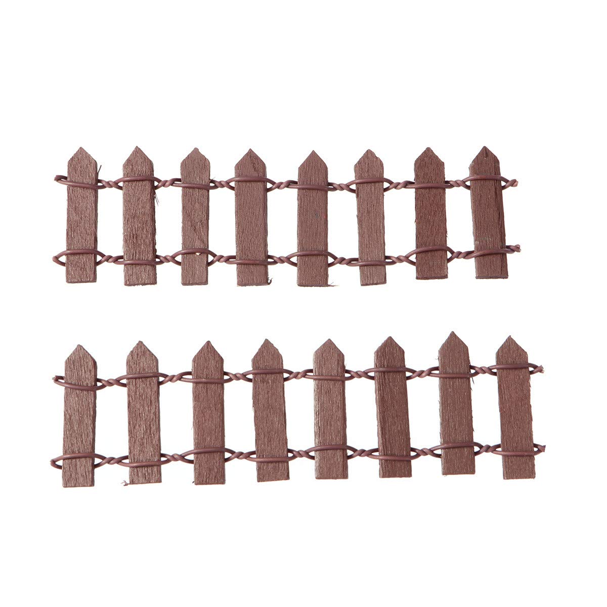 10pcs Mini Wood Picket Fence Decorations - Christmas Tree Fence Ornaments for Holiday Home Decor | Perfect for Xmas Tree Skirts, Village Displays & Winter Wonderland Scenes
