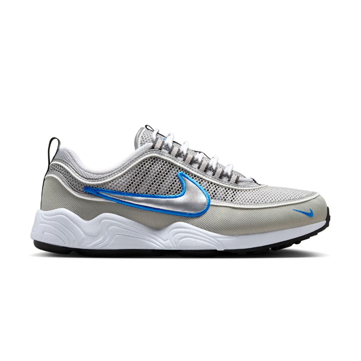Nike Air Zoom Spiridon SP 'Metallic Silver Signal Blue' Men's Running Shoes - Lightweight Cushioned Sneakers for Jogging & Gym Workouts