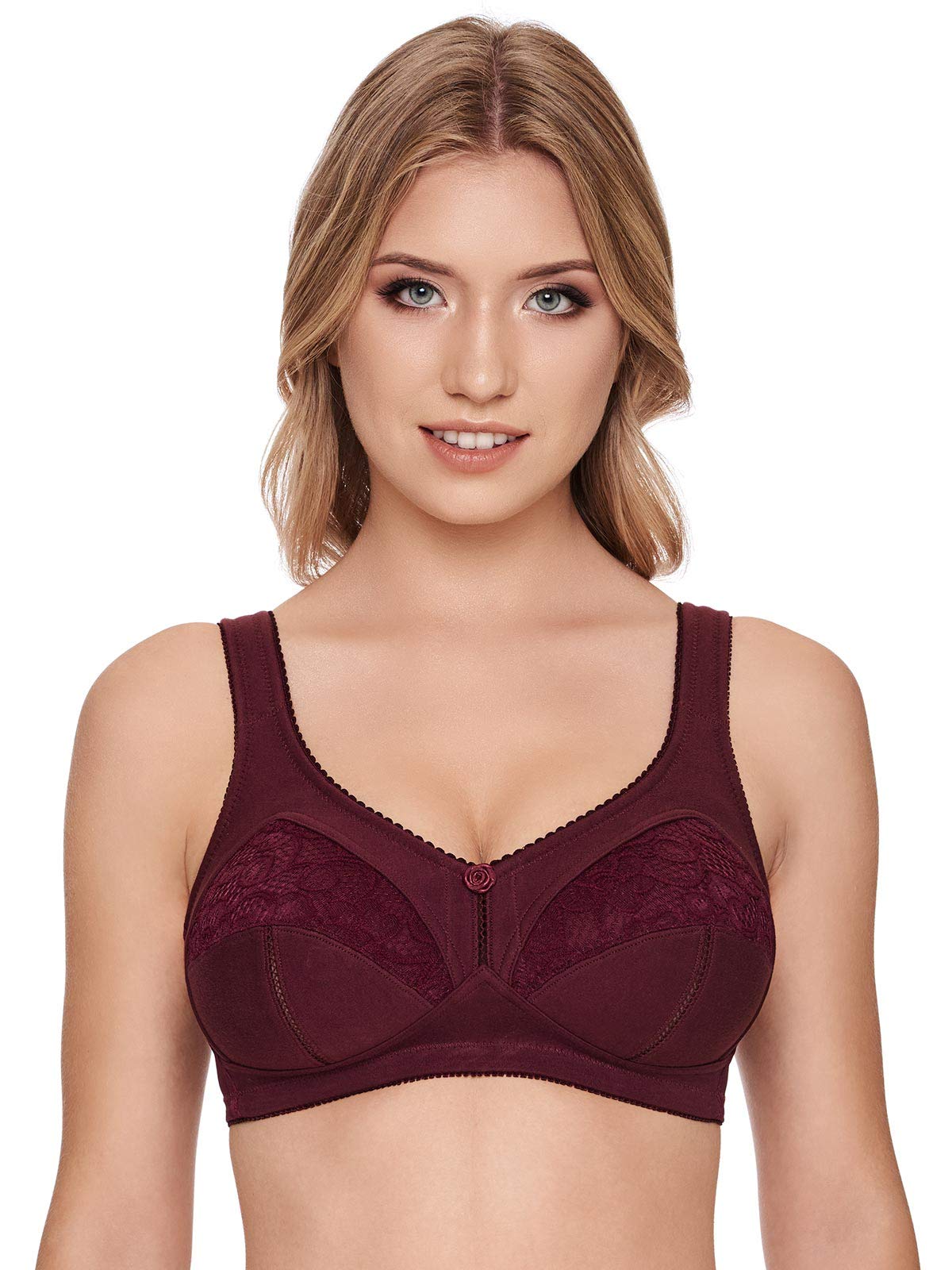 SUSA Women's Non-Wired Comfortable Seamless Bra 7395 - Perfect for Yoga, Workout & Everyday Wear