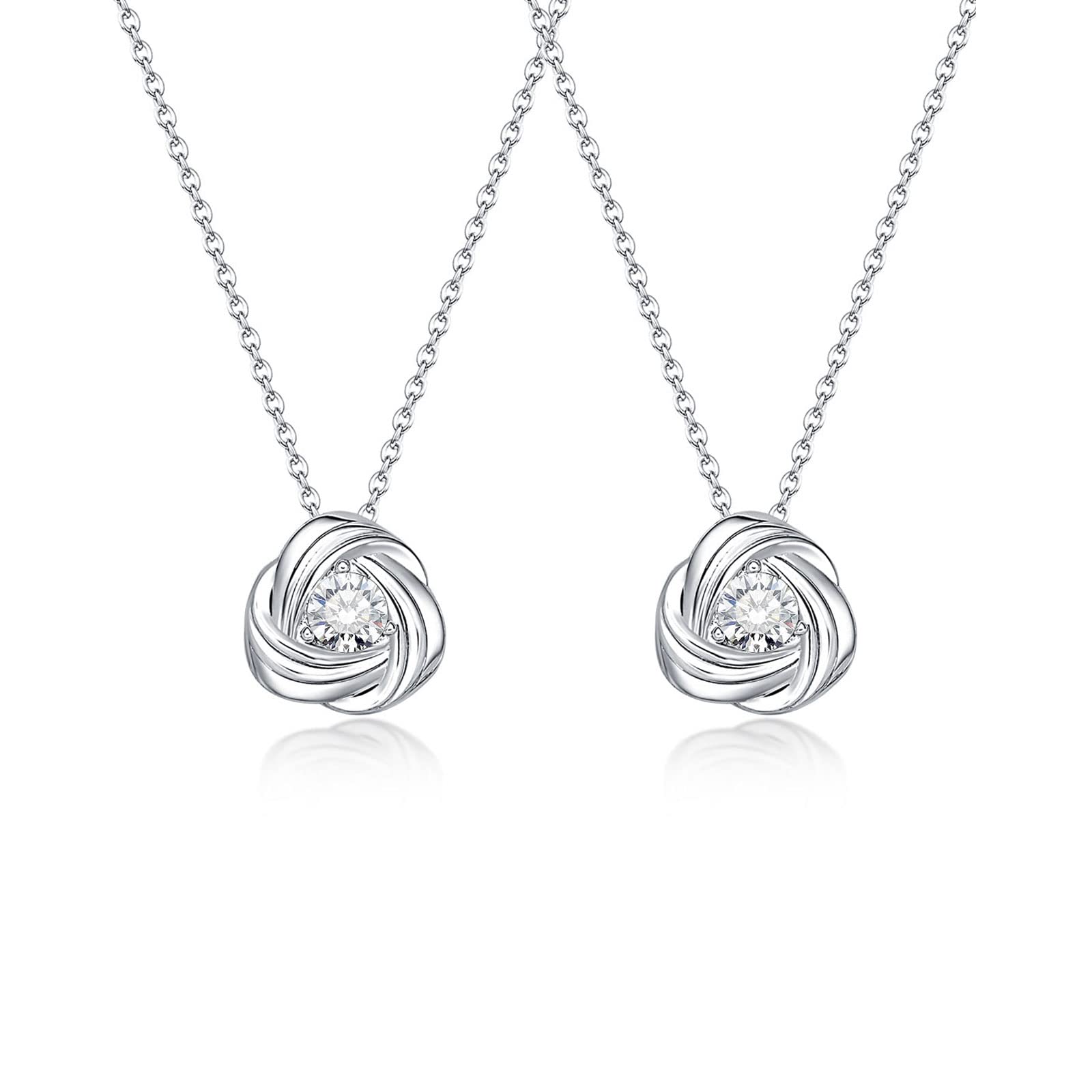 UPROMI 2/3 Pcs Best Friend Necklaces - Forever Love Knot Infinity Matching Jewelry for Women, Ideal Birthday & Friendship Gifts for Her, Perfect for Anniversaries, Graduations, and Special Occasions