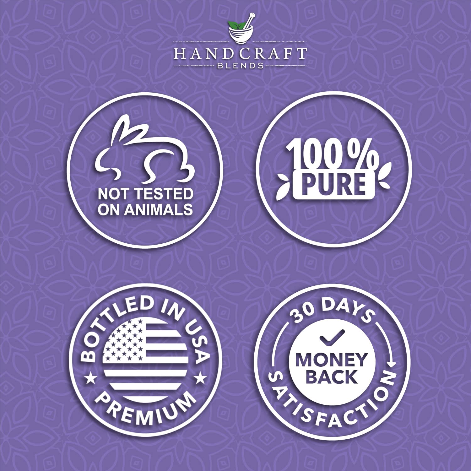 Handcrafted Lavender Essential Oil - 100% Pure & Natural - 0.33 Fl Oz Premium Grade Aromatherapy Oil for Diffusers, Massage, Relaxation & Stress Relief - Perfect for Home Spa, Yoga & Bedtime Use