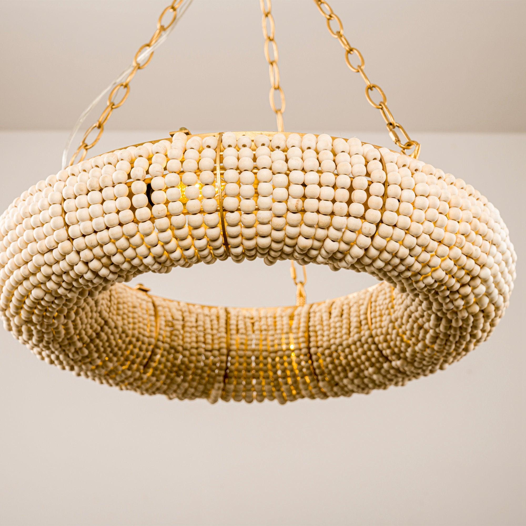 Vintage Farmhouse 6-Light Antique Gold Flush Mount Ceiling Light - Perfect for Dining Room, Kitchen, or Bedroom Lighting