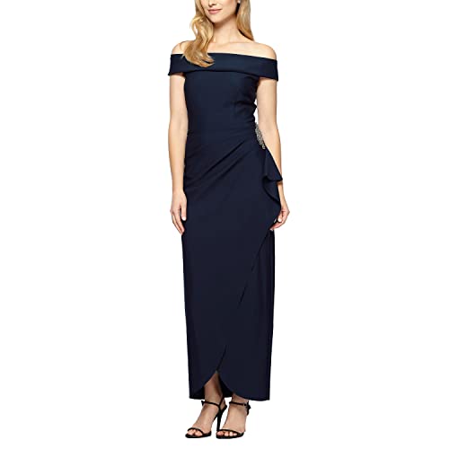 Off Shoulder Navy