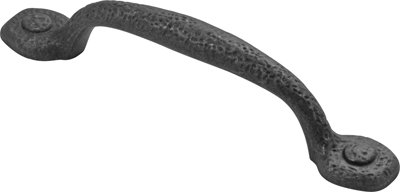 Premium Rustic Black Iron 96mm - Heavy Duty Metal Hardware for DIY Furniture, Cabinetry & Home Decor Projects