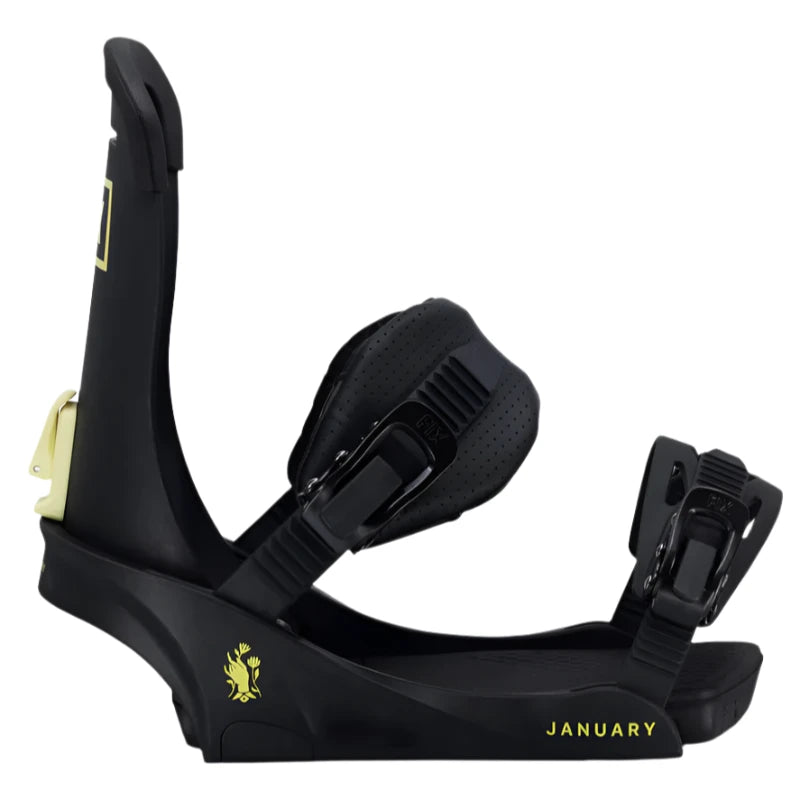 2025 Women's January Snowboard Bindings - Adjustable & Comfortable for Winter Sports & Snowboarding Adventures