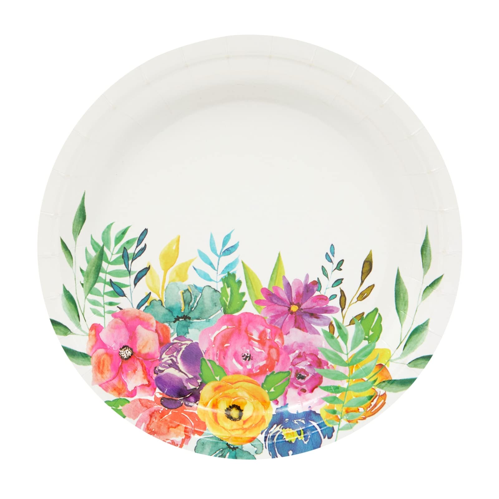 Juvale 144-Piece Floral Tea Party Supplies Set - Elegant Paper Plates, Napkins, Cups & Cutlery for Bridal Shower, Wedding, Baby Shower (Serves 24) | Perfect for Garden Parties, Afternoon Tea & Special Celebrations