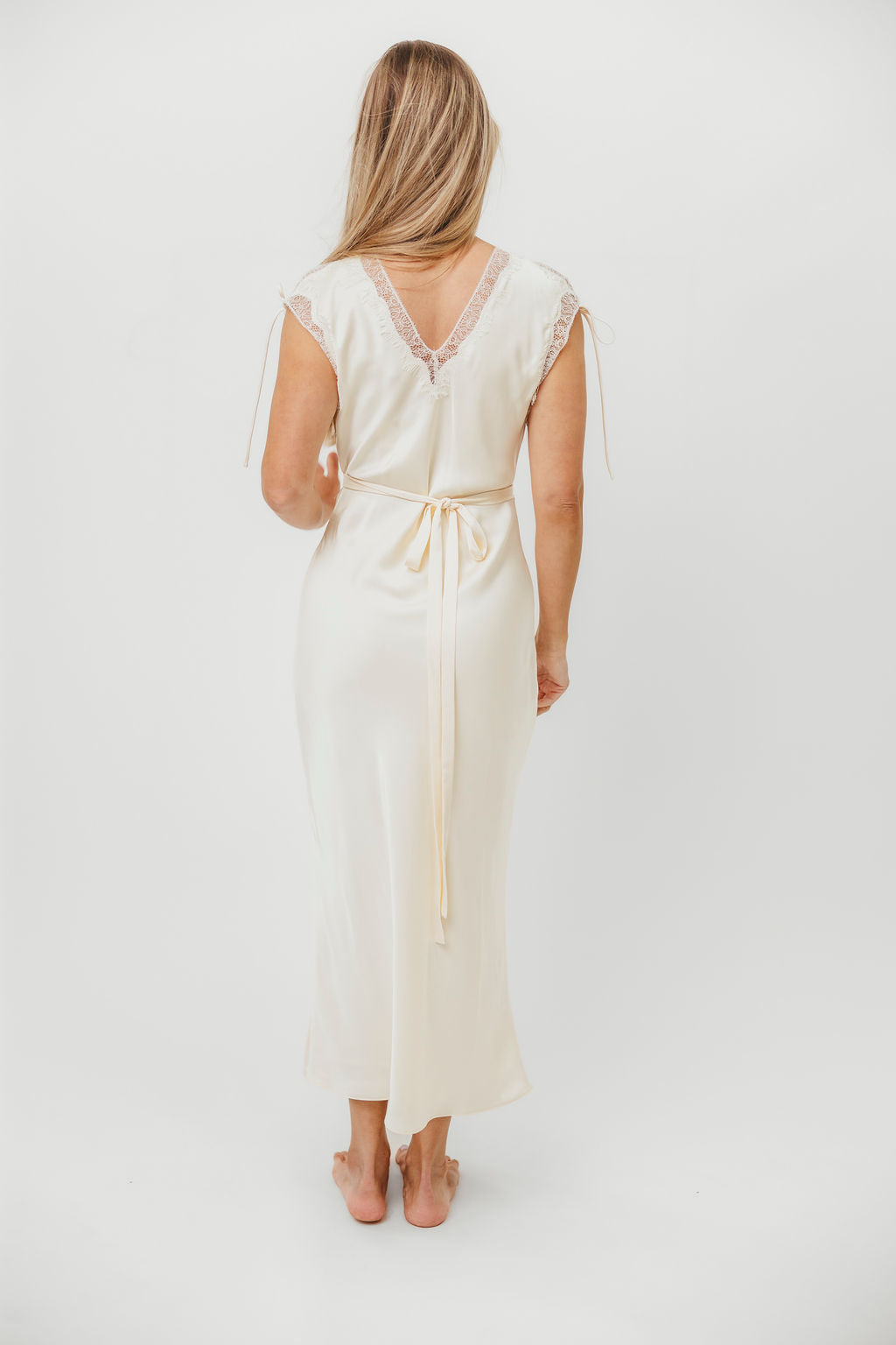 Monarch Midi Dress in Cream - Elegant Flowy Summer Dress for Women | Perfect for Weddings, Parties & Date Nights