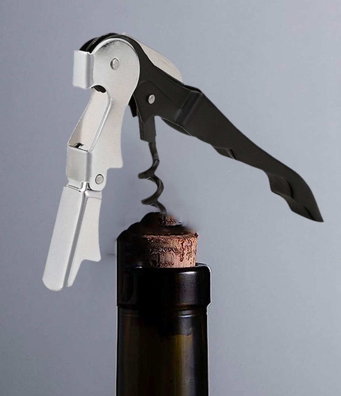 Premium Stainless Steel Wine Opener Set - Sommelier Corkscrew & Bottle Opener (2-Pack) - Perfect for Wine Tastings, Gifts & Home Bars