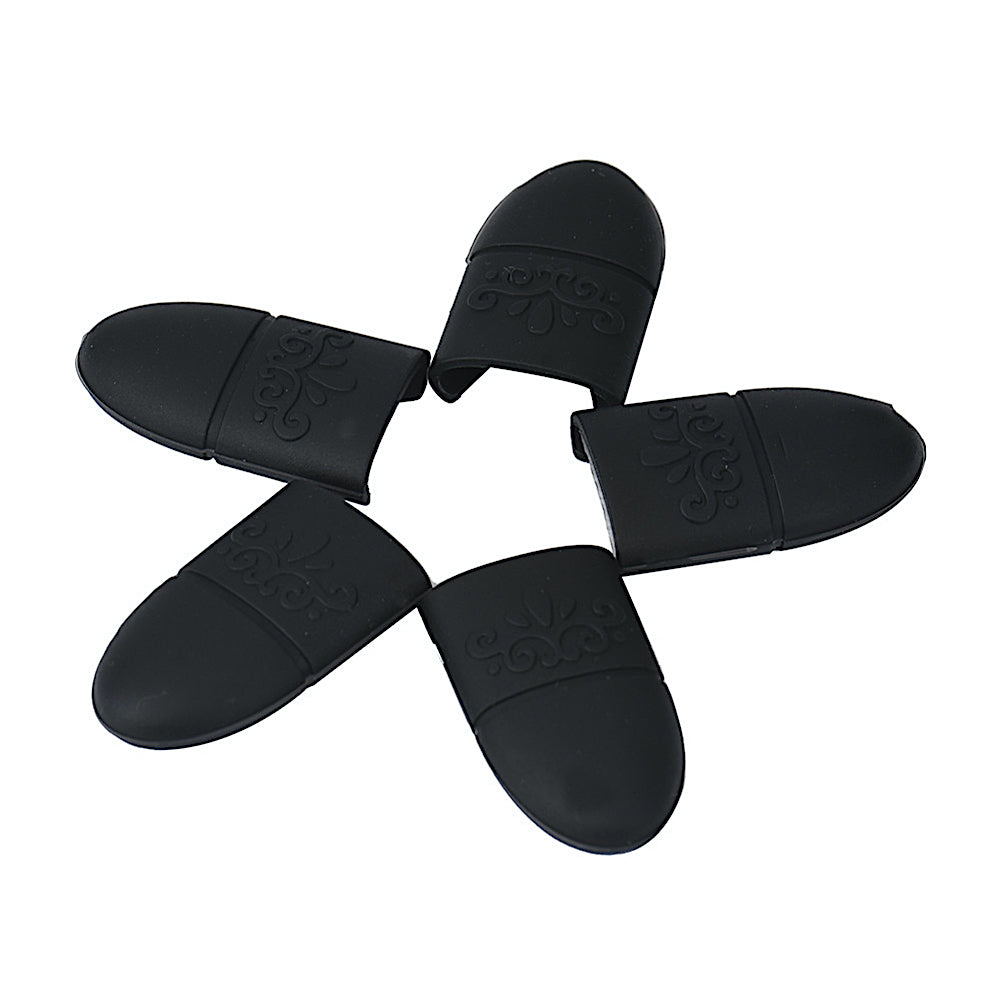 5-Pack Silicone Soak Off Nail Caps for Gel Polish Removal - Perfect for At-Home Manicures & Salon Nail Treatments