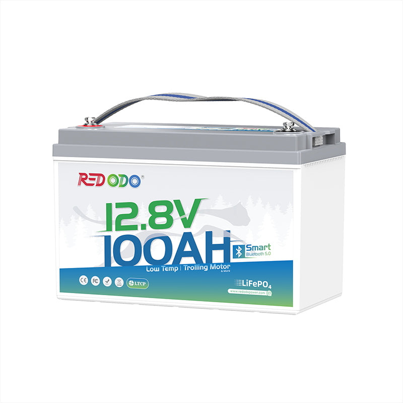 Redodo 12V 100Ah Group 31 Bluetooth Lithium Battery with Real-Time Monitoring - Perfect for RV, Marine, Solar Power Systems & Off-Grid Applications