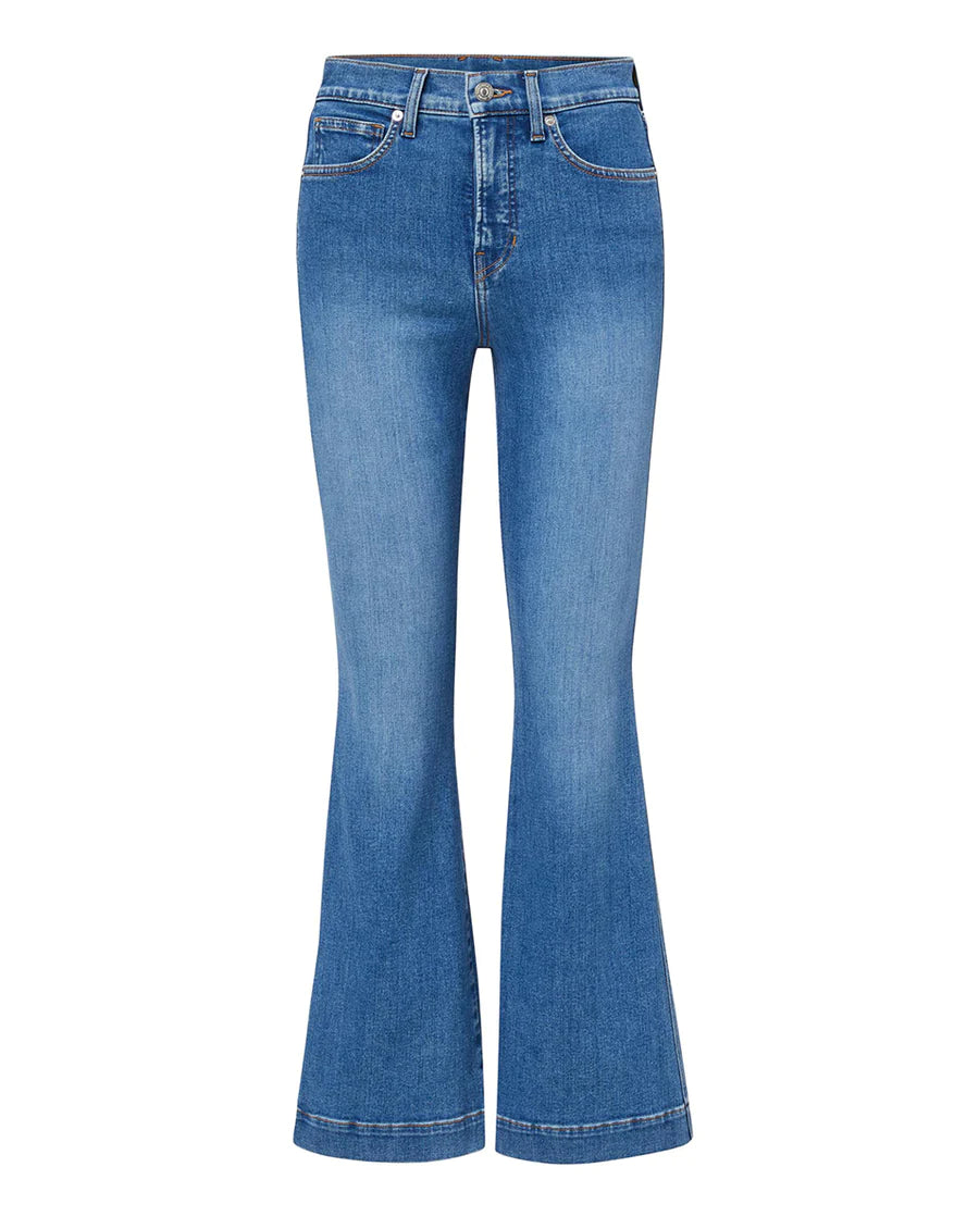 Carson High Waist Kick Flare Jeans - Trendy Vintage Denim Pants for Women | Perfect for Casual Outfits, Date Nights & Boho Style