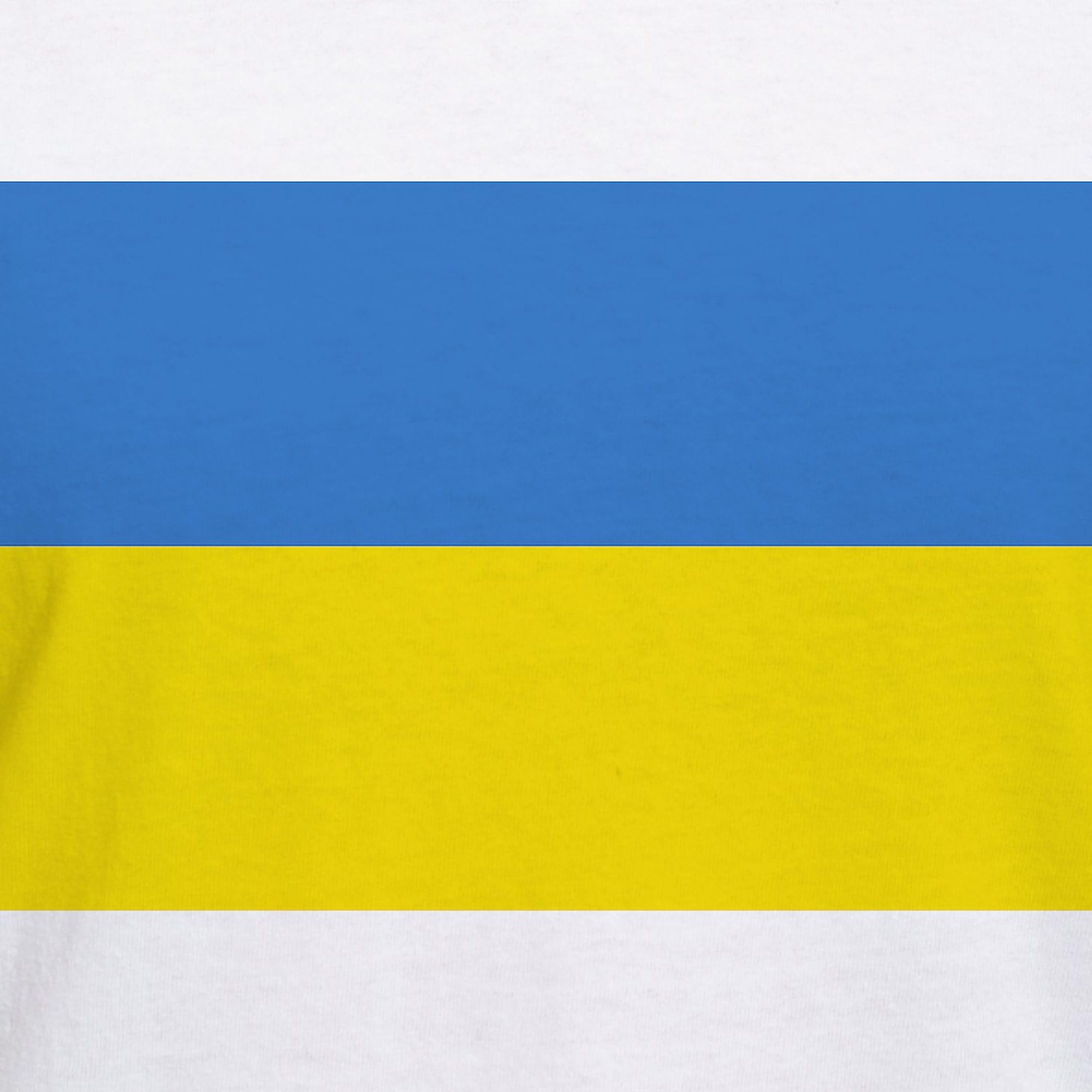 Ukraine Flag Women's Cotton V-Neck T-Shirt - Patriotic Ukrainian Apparel for Women - Perfect for Independence Day, Protests & National Pride Events