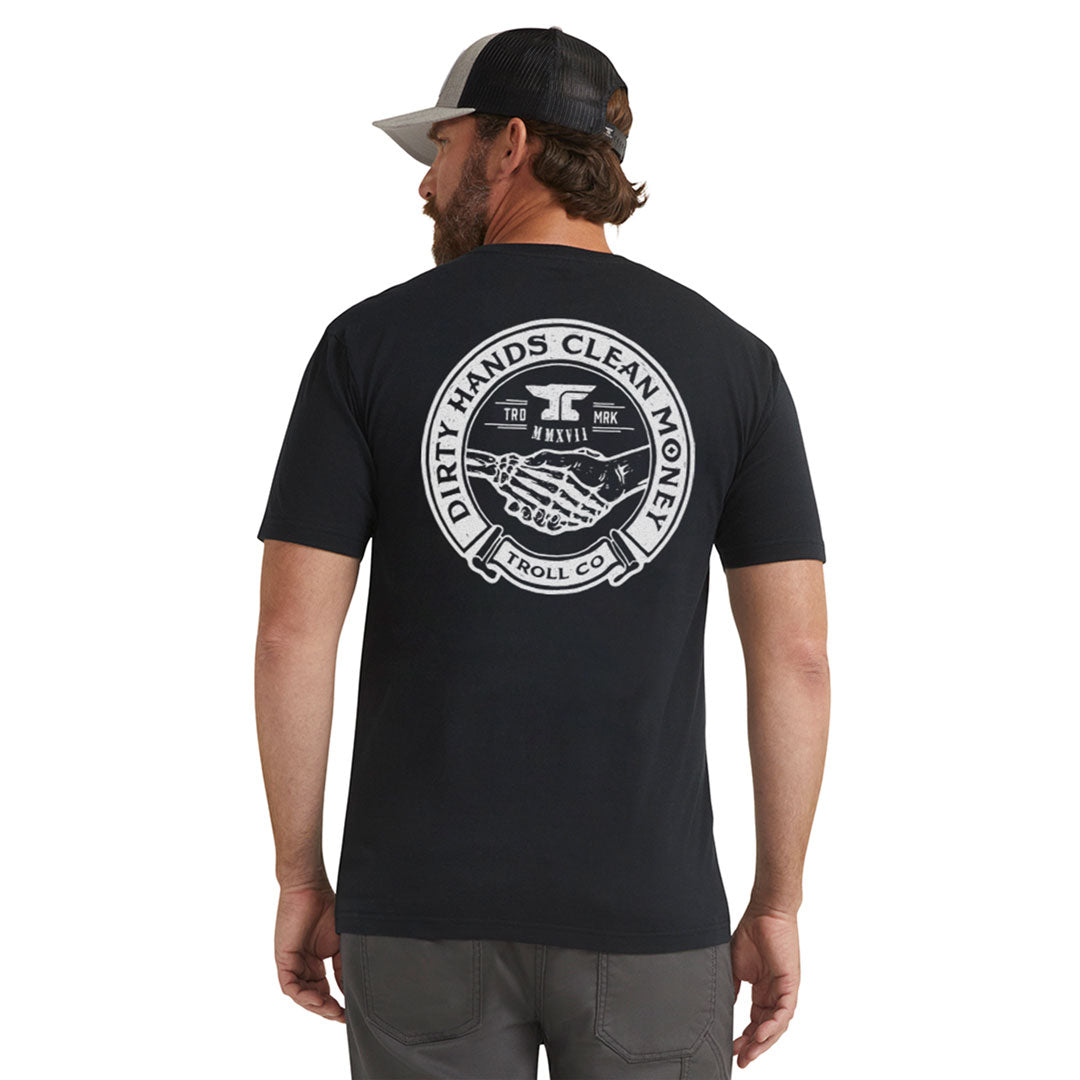 DHCM Haggler Men's Black T-Shirt - Comfortable Casual Tee for Everyday Wear, Street Style & Outings