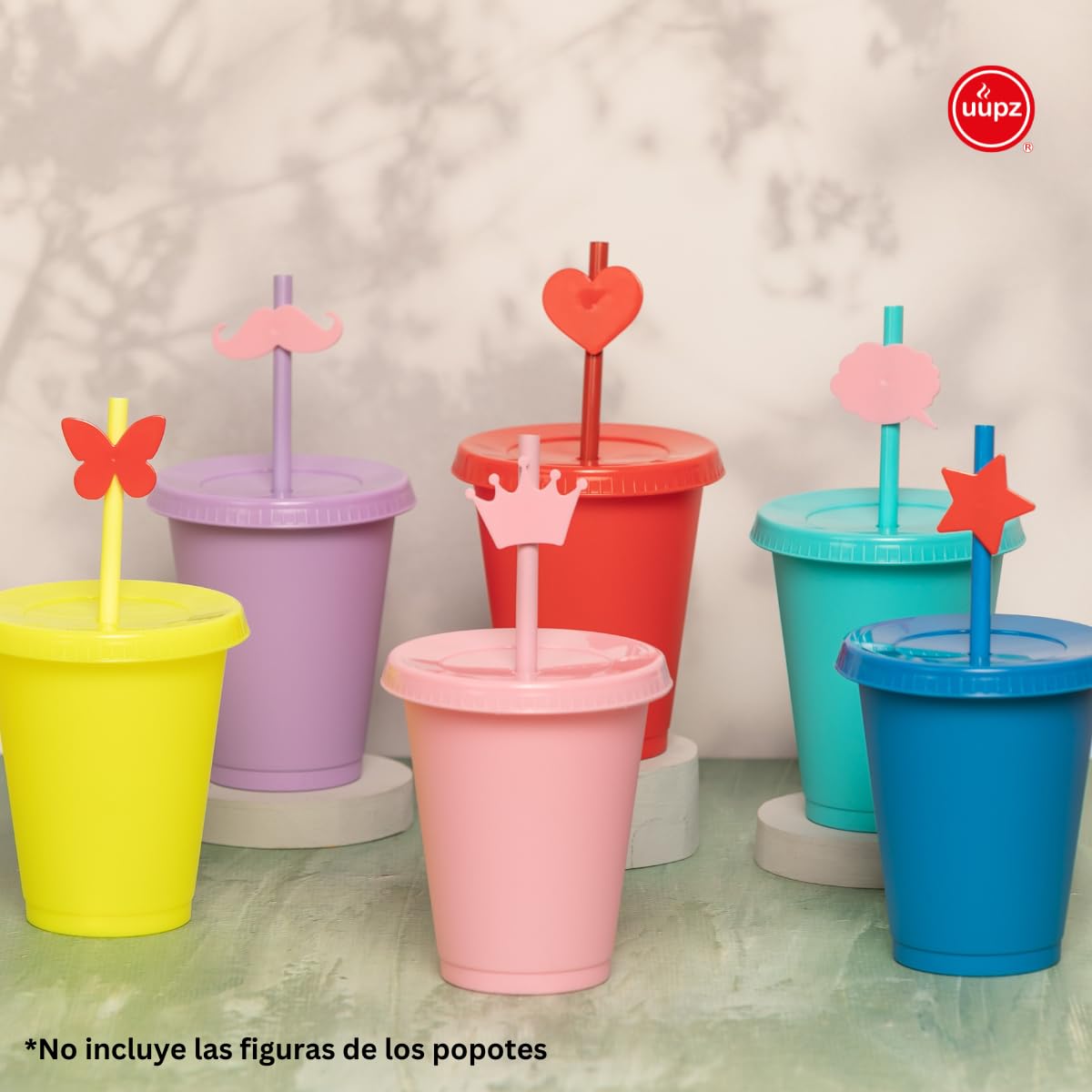 50-Pack Reusable Plastic Cups with Lids & Straws - 16oz BPA-Free Insulated Tumblers for Coffee, Smoothies & Cold Drinks - Perfect for Parties, Picnics & Office Use