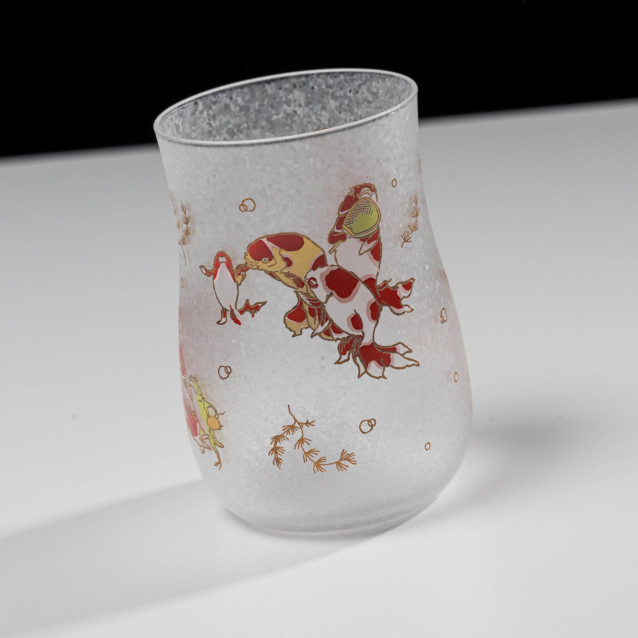 Lucky Animals Craft Beer Glass Set with Gift Box - Golden Fish Design for Home Bar, Parties & Gifts | Handmade Drinking Glass for Beer, Cocktails & Beverages