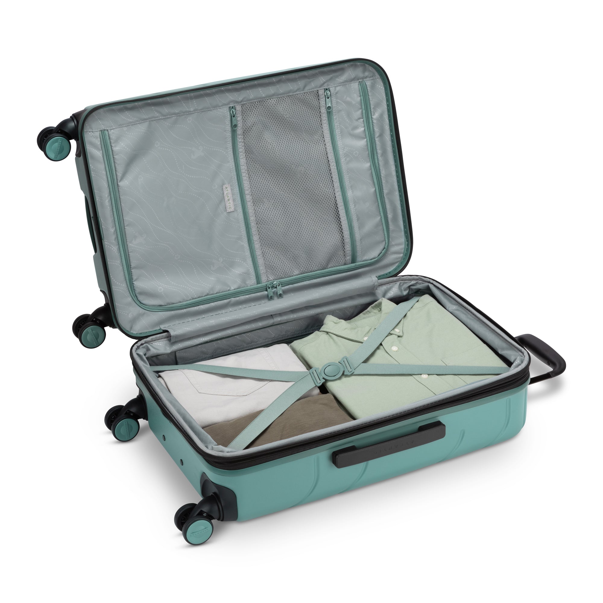 Atlantic Transmarine 3-Piece Luggage Set - Lightweight Spinner Suitcase with TSA Lock, Perfect for Travel, Business Trips & Vacations