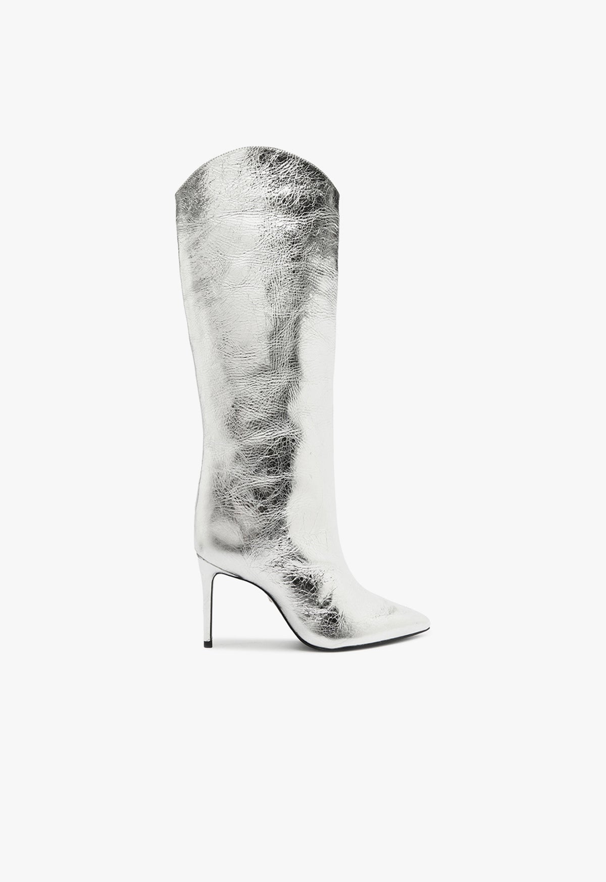 Maryana Metallic Leather Boots for Women - High Heel Fashion Boots (F24 Collection) | Perfect for Parties, Night Out & Special Occasions