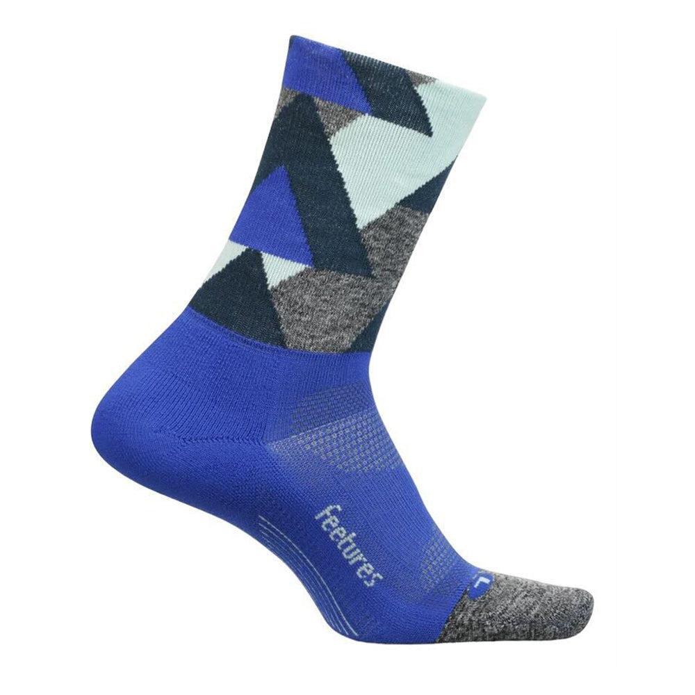 Feetures Elite Light Cushion Mini Crew Running Socks - Breathable & Supportive for Marathon, Hiking & Workout - Best for Athletes & Active Lifestyle