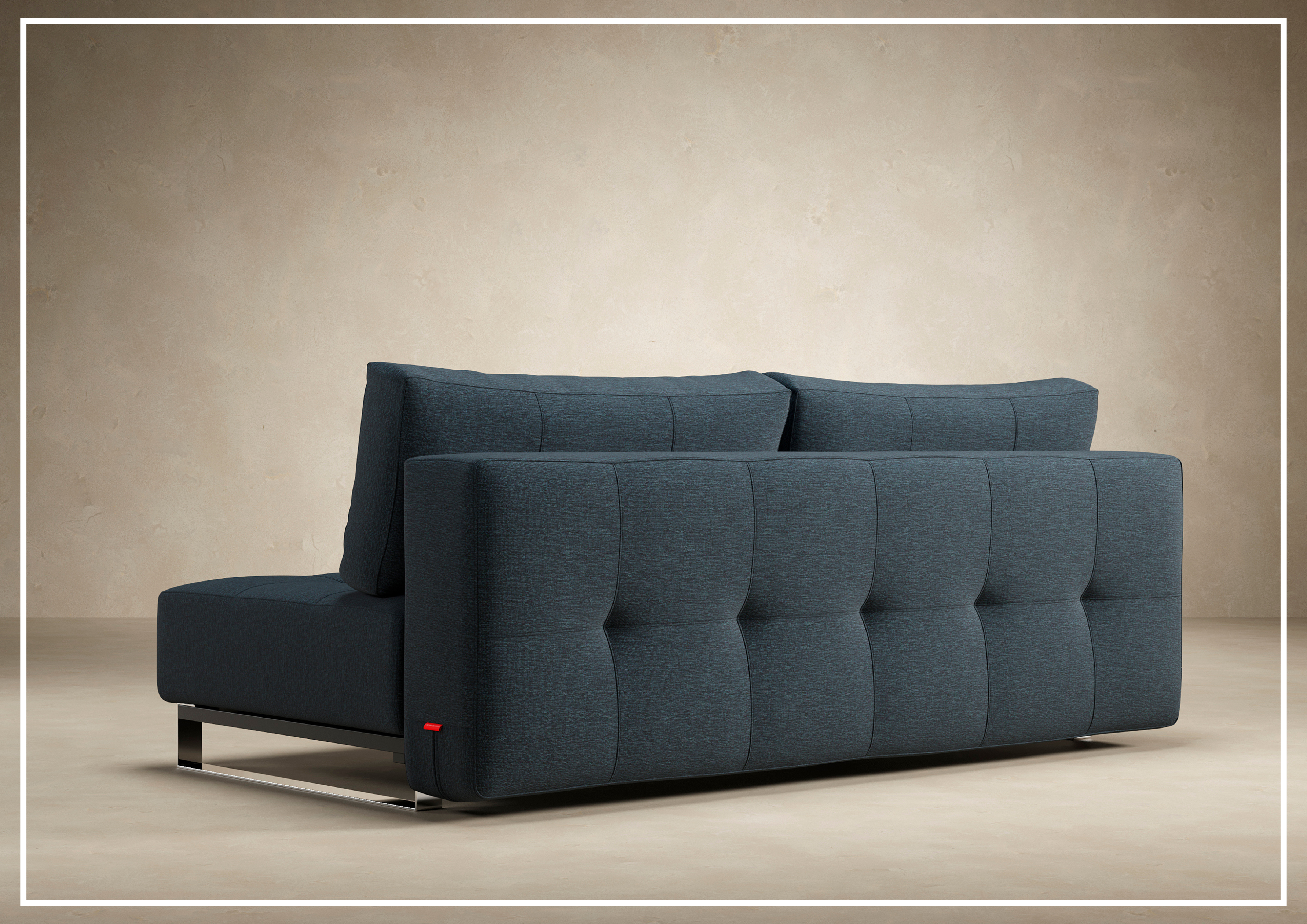Innovation Living Supremax 2-Seater Fabric Sleeper Sofa with Ottoman - Convertible Sofa Bed for Small Spaces, Guest Room & Apartment Living
