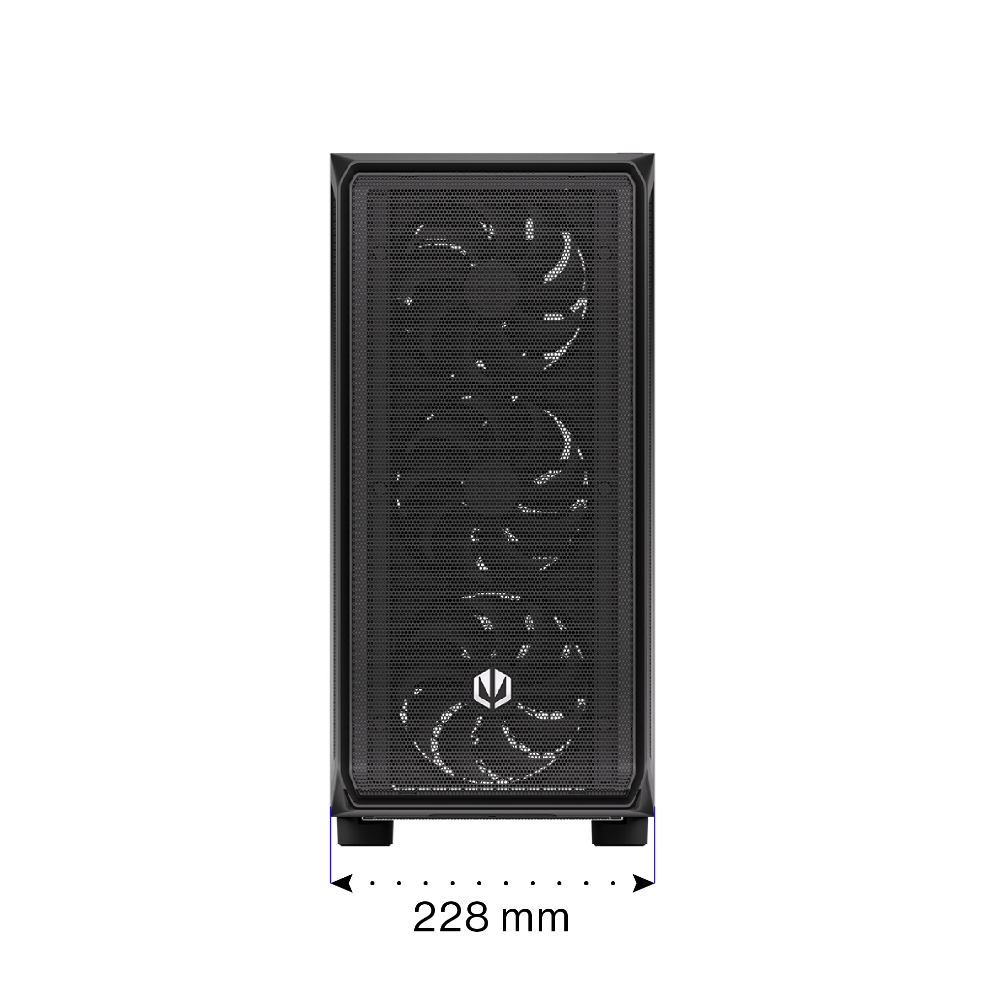 Endorfy Arx 700 Air ATX Mid Tower PC Gaming Case - High Airflow, Tempered Glass, RGB Fans (EY2A012) - Perfect for Gaming Rigs & Workstation Builds